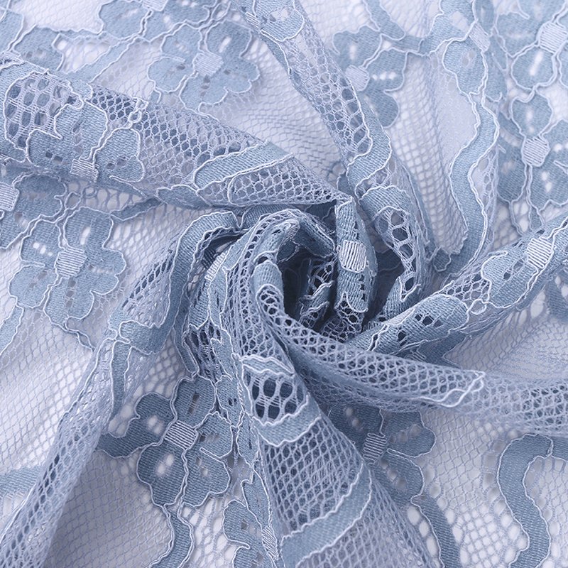 Lace Fabric Floral Polyester for Women's Wear Wholesale Supplier 6